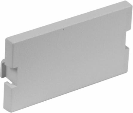 Audio/Video Module, Blank, 1 Unit, Gray, 3.500 Inch Width, Molded ABS