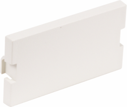 Audio/Video Blank Module Filler, 1 Unit, White, Molded ABS