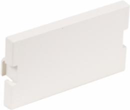 Audio/Video Blank Module Filler, 1 Unit, White, Molded ABS