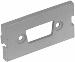 INFINe High-Density D-Sub Blank Connector Module, 1 Unit, Gray, 3.5 Inch Width
