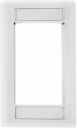 INFINe Station 1-Gang Phone/Data/Multimedia Modular Plate Frame, 2.670 Inch Width