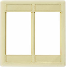 INFINe Station Modular Plate Frame, 2-Gang, 6 Inch, Electric Ivory, High-Impact Thermoplastic