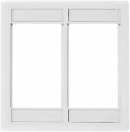 INFINe Station Modular Plate Frame 2-Gang, White, 5.800 Inch Width, High-Impact Thermoplastic