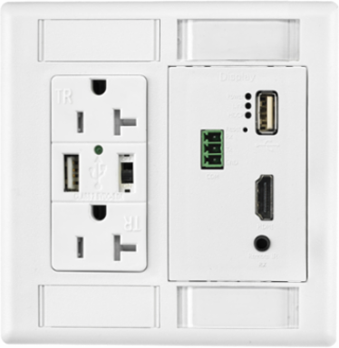 iStation Plate Frame 2-Gang 3-Unit Decorator Opening Ivory 5 Inch Width