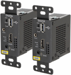 HDBaseT 4K HDMI Extender, 328 ft Range, Black, Decorator Style