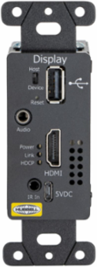 HDBaseT 4K HDMI Extender, 110 Punch Down, Black, 4.25 X 1.625 X 1.5 Inch