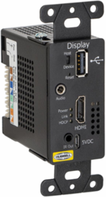 HDBaseT 4K HDMI Extender, 110 Punch Down, Black, 4.25 X 1.625 X 1.5 Inch