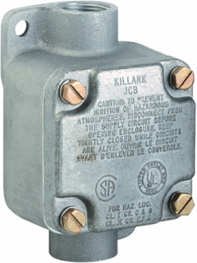 Aluminum Outlet Body with Blank Cover, 1/2 Inch Hub Size, 6.25x5.75x4.125 Inch