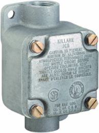 Aluminum Outlet Body with Blank Cover, Hub Size 3/4 Inch, 6.25x6 Inch Dimensions