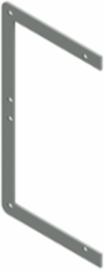 N12 Feed-Through Drop Hanger 4X4 Carbon Steel - Gray
