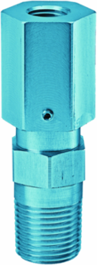 Aluminum Flame Arrestor - 1/2 Inch NPT Male/Female Threads, 5 Inch x 1 Inch x 10 Inch