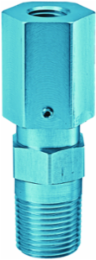 Aluminum Flame Arrestor - 1/2 Inch NPT Male/Female Threads, 5 Inch x 1 Inch x 10 Inch