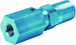 Aluminum Flame Arrestor - M20 External Thread, 1/4 Inch NPT, 5 Inch x 1 Inch x 10 Inch