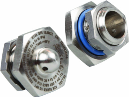 316 Stainless Steel Drain, 1/2 Inch NPT, -55°C to 80°C Operating Temp, IP66/4X