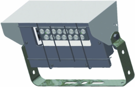 LED Floodlight 40 Watt 4039 Lumens 120-277 VAC, 5000K, Corrosion Resistant