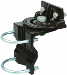Heavy Duty Wall Mount/Pipe Clamp Fitting, Clamps 2 Inch to 2-1/2 Inch Pipe, Steel