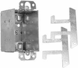 1-Gang Electrical Box Kit, Rugged Metallic, Universal Cable Clamps, CSA Certified