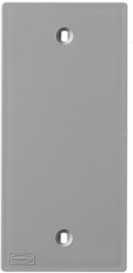 KP Faceplate Cover Plate, 2.4 Inch Wide, Gray, Non-Metallic
