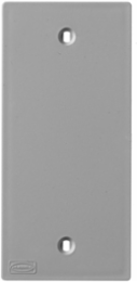 KP Faceplate Cover Plate, 2.4 Inch Wide, Gray, Non-Metallic