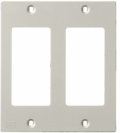Double Styleline Faceplate 2-Gang 4 Inch Office White