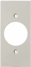 Faceplate 1-Gang 1.60 Inch Opening, UL Standard, Office White