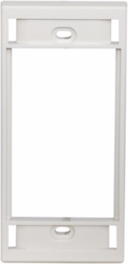 Non-Metallic Raceway PolyTrak Module Bezel, 2.750 Inch, Office White