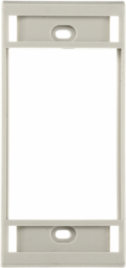 ORTRONICS Bezel Cover Plate, Office White, 1-Gang, 0.300 Inch Width