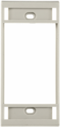 ORTRONICS Bezel Cover Plate, Office White, 1-Gang, 0.300 Inch Width