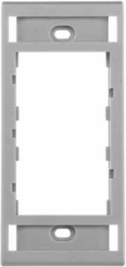 PANDUIT Bezel Cover Plate, Gray, 2 Inch Width, Non-Metallic