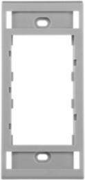 PANDUIT Bezel Cover Plate, Gray, 2 Inch Width, Non-Metallic