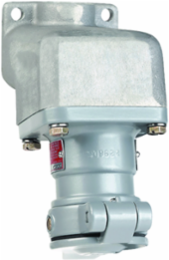 Aluminum 20A Receptacle with Enclosure, 2W 3P, 115/230VAC, Hub Size 3/4 Inch