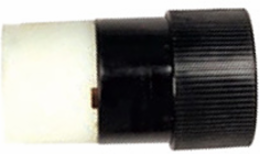 Locking Connector Body 30A 125/250V NEMA L14-30R, Supertough Nylon