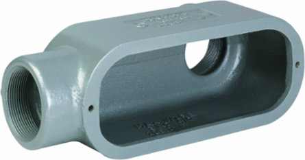 Iron Conduit Body LB Type 1/2 Inch Hub Size, 5.0 Cubic Inches Volume