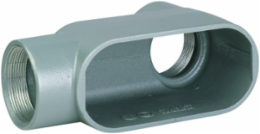 2-1/2 Inch LB Hub Conduit Body, Iron, NEMA 3 Seal, Powder Epoxy Paint