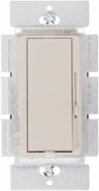 Decorator Rocker Dimmer Switch, 200W LED, 600W Incandescent, 2 Inch Depth