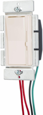 Decorator Rocker Dimmer Switch, 200W LED, 600W Incandescent, 2 Inch Depth