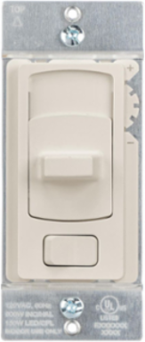 Decorator Slide Dimmer 200W CFL/LED, 600W Incandescent, 2 Inch Width