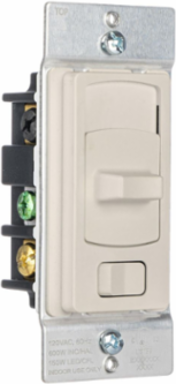 Decorator Slide Dimmer 200W CFL/LED, 600W Incandescent, 2 Inch Width