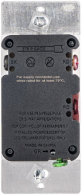 Decorator Rocker Dimmer Switch 300W CFL/LED, 600W Incandescent, 2 Inch x 4.25 Inch