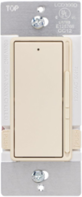 Decorator Rocker Dimmer Switch 300W CFL/LED, 600W Incandescent, 2 Inch x 4.25 Inch
