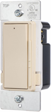 Decorator Rocker Dimmer Switch 300W CFL/LED, 600W Incandescent, 2 Inch x 4.25 Inch
