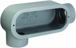 1 Inch LR Hub Conduit Body, Iron, Raintight, 7 Inch Length, 3 Inch Width