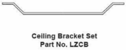 Stainless Steel Ceiling Bracket Set 11 Inch x 2.19 Inch for LZ2N/LZ2S Series