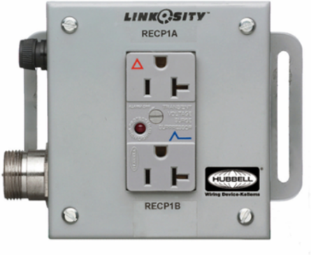 GFCI Duplex Outlet, 1-Gang, Spec Grade, NEMA 1 Enclosure, 20A 125V