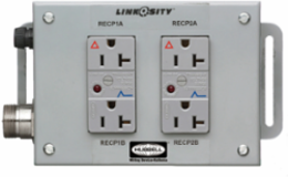 PSDA 2-Gang Ground Fault GFCI, NEMA 1 Enclosure, 6.4 Inch Width