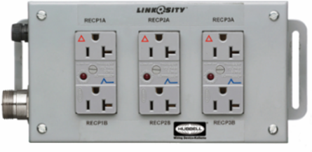 3-Gang Ground Fault Receptacle, NEMA 1 Enclosure, 20A 125V