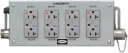 PSDA 4-Gang Spec Grade Outlet with Pass-Through, 4.4 Inch Width, NEMA 1 Enclosure