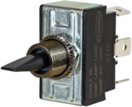 Marine Grade Bat Handle Switch, 12V DC, Momentary SPDT, Panel Mount