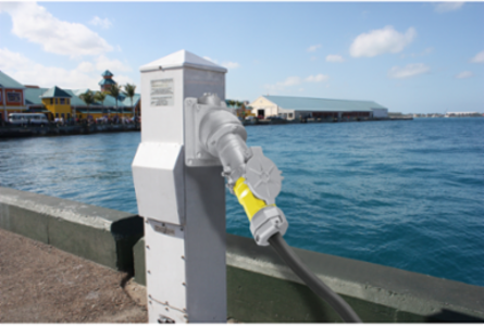 Marine Grade Female Inlet 200A 600V AC 4-Pole 5-Wire
