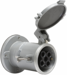 Marine Grade 200A Female Receptacle, 4-Pole, 5-Wire, Watertight